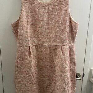 Cute peachy pink & cream Jcrew dress (size 20)
